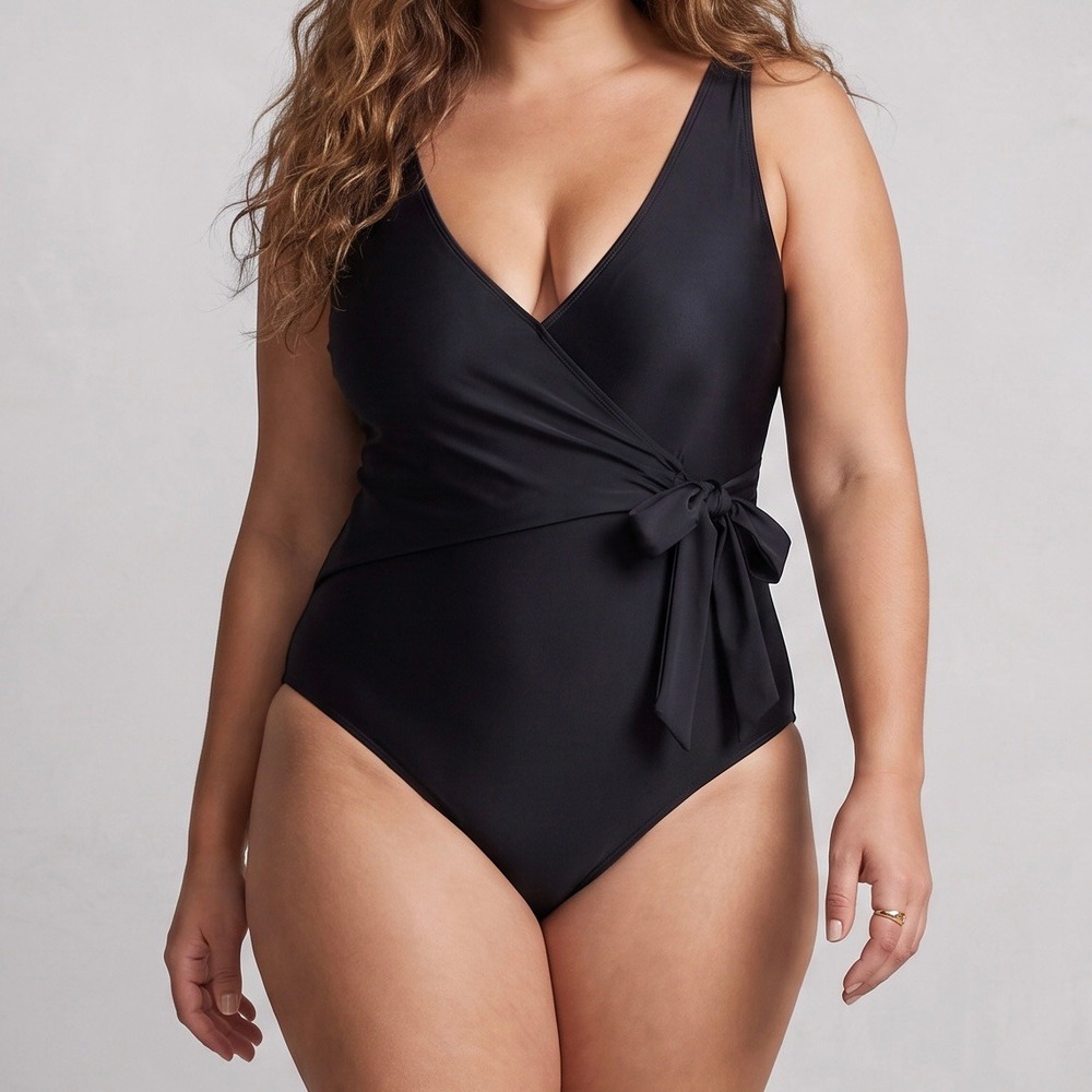 Summersalt The Long Torso Perfect Wrap One Piece Swimsuit 14LT Long Tall
